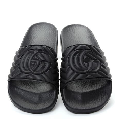 gucci matelasse rubber slides|Gucci Slides for Women .